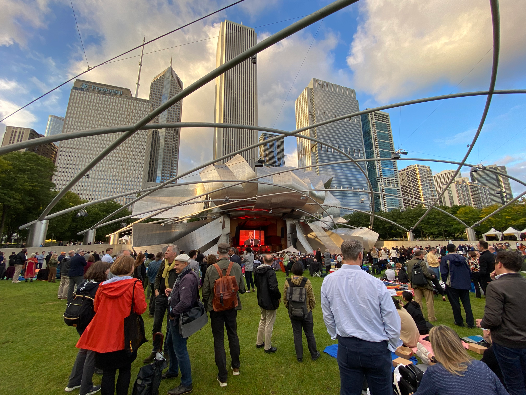 Pritzker Pavilion filled with people during Designight 2022 